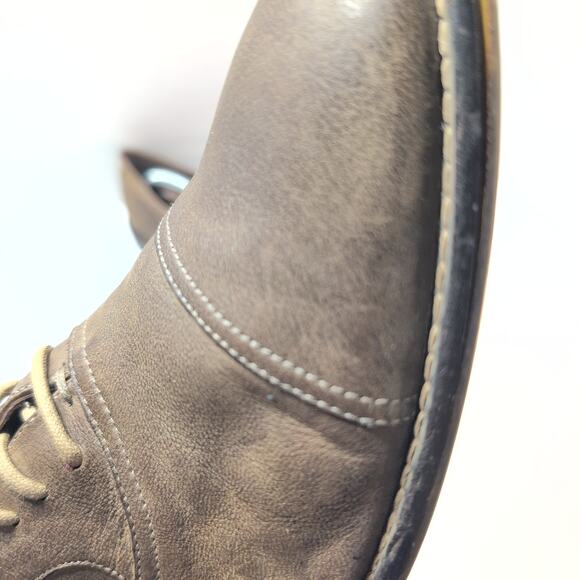 Joseph Abboud Derby Cap Toe Suede Leather Oxford Shoes Men's Size 10.5 - Picture 3 of 9